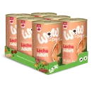 Wow Dog Adult | Lachs mit Löwenzahn + Brennnessel 6x400g Dosen